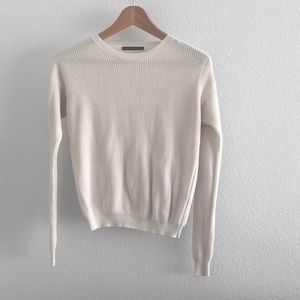 Brandy Melville white crew neck sweater